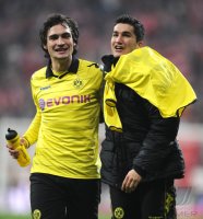 Fussball 1. Bundesliga : JUBEL Mats Julian Hummels, Nuri Sahin (v. li., Borussia Dortmund)