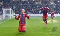 Fussball 1. Bundesliga Saison 14/15: JUBEL Arjen Robben (FC Bayern Muenchen)