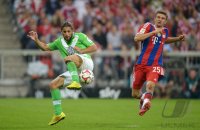 Fussball 1. Bundesliga Saison 14/15: FC Bayern Muenchen - VfL Wolfsburg
