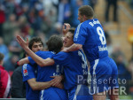 Fussball 1. Bundesliga: Muenchen-Schalke, Jubel S 04