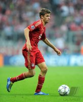 Fussball CHL  Saison 2011/2012:  Thomas Mueller (FC Bayern Muenchen)