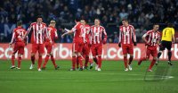 Fussball 1. Bundesliga : (v. li.) Bayern Enttaeuschung mit Mario Gomez, Mark van Bommel, Bastian Schweinsteiger, Toni Kroos, Franck Ribery
