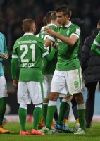 Fussball, 1. Bundesliga  Saison 2014/2015: SV Werder Bremen - VfB Stuttgart