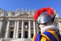 Rom; Papst Franziskus I. spricht den Urbi Et Orbi Segen