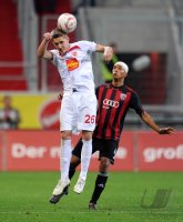 2. Fussball Bundesliga:  Nils Petersen (li, Cottbus) gegen David Pisot (re, FC Ingolstadt )