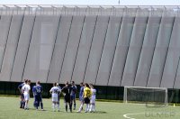 Fussball, Symbolbild  Teamkreis vor dem Home of FIFA