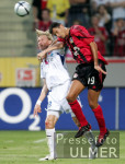 Fussball UCL: Leverkusen - Banik, Zweikampf