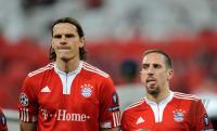 FUSSBALL  International CHL 09/10: Daniel van Buyten, Franck Ribery (v. li., FCB)