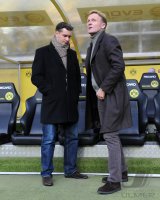 Fussball: 1. Bundesliga Saison 2010/2011: Dortmund, Hans-Joachim WATZKE und Michael ZORC