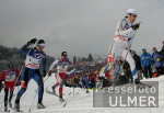 Nordische Ski WM - Laeufer am Anstieg