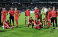 Fussball U21-EURO 2011 FINALE:  Enttaeuschung nach der Niederlage Philippe Koch , Xherdan Shaqiri ,Fabio Daprela ,) Granit Xhaka , Gaetano Berardi , Yann Sommer,  Amir Abrashi (v. li., Schweiz)