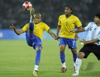 FUSSBALL  Olympia 2008   Halbfinale  Maenner   Argentinien - Brasilien