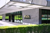 Schriftzug des Home of FIFA in Zuerich