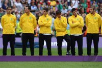 FUSSBALL Olympia 2012 FINALE: Enttaeuschung bei Brasilien