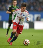 Fussball, 1. Bundesliga  Saison 2014/2015: Hamburger SV - Borussia Moenchengladbach