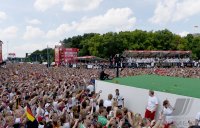 Ankunft der Deutschen Nationalmannschaft in Berlin nach dem Gewinn der Weltmeisterschaft 2014