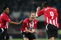 Fussball UCL: Eindhoven - Schalke, Jubel PSV