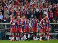 Fussball 1. Bundesliga Saison 14/15: FC Bayern Muenchen - VfL Wolfsburg