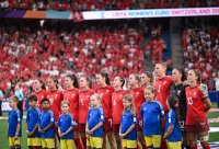Fussball Frauen Euro 2025  Eroeffnungsspiel: Schweiz - Norwegen