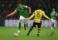 Fussball, 1. Bundesliga  Saison 2014/2015: SV Werder Bremen - Borussia Dortmund