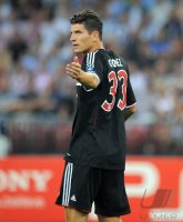 Fussball CHL  Saison 2011/2012:  Mario Gomez (FC Bayern Muenchen)