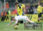 Fussball 1. Bundesliga: Dortmund - Gladbach, Zweikampf