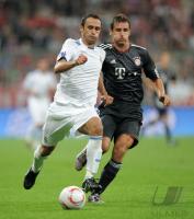 FUSSBALL Testspiel : RICARDO CARVALHO (li, Real Madrid) Miroslav Klose (re, FC Bayern Muenchen)