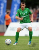 Fussball 1. Bundesliga, Testspiel: Werder Bremen, SCHMITZ am Ball