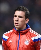 Fussball CHL  Saison 2014/2015: Pierre Emile Hojbjerg (FC Bayern Muenchen)
