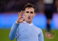 FUSSBALL SERIE A 2013/2014:  JUBEL Miroslav Klose (Lazio Rom)