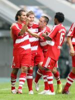 Fussball Ligapokal: Bremen - Bayern