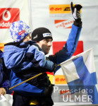 Skispringen Vierschanzentournee Bischofshofen - Ahonen mit Sohn Mico