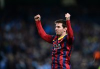 Fussball International CHL Saison 13/14: JUBEL Lionel Messi (Barca)