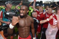 Fussball, 1. Bundesliga  Saison 2014/2015 Relegation: Karlsruher SC - Hamburger SV