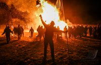 Nikolausfeuer in Hirrlingen (Kreis Tuebingen)