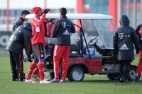 Fussball 1. Bundesliga: Training beim FC Bayern Muenchen