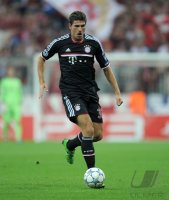 Fussball CHL  Saison 2011/2012: Mario Gomez (FC Bayern Muenchen)