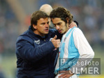 Fussball 1. Bundesliga: 1860 Muenchen - Dortmund, Goetz im Gespraech mit Costa