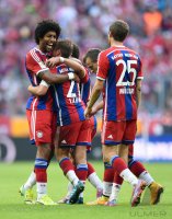 Fussball 1. Bundesliga Saison 14/15: JUBEL FC Bayern Muenchen