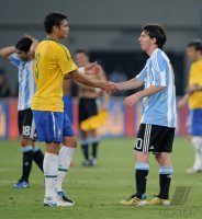 FUSSBALL INTERNATIONAL:  Argentinien - Brasilien
