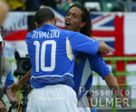 FUSSBALL Weltmeisterschaft Jubel England vs. Brasilien Viertelfinale