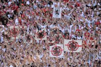 Fussball 1. Bundesliga : FC Bayern Muenchen / TSV 1860 Muenchen Fanprotest