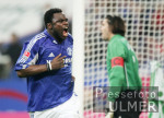 Fussball 1. Bundesliga: Schalke - Wolfsburg, Jubel ASAMOAH