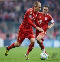 FUSSBALL INTERNATIONAL  CHL HALBFFINALE 11/12:  Arjen Robben (FC Bayern Muenchen)