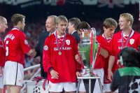 Fussball Champions League Finale 1999:  JUBEL Manchester United FC