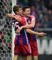 Fussball, 1. Bundesliga  Saison 2014/2015: SV Werder Bremen - FC Bayern Muenchen