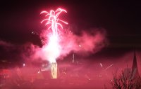 Feuerwerk an Silvester 2021 / Neujahr 2022 vom Rotternburger Dom St. Martin