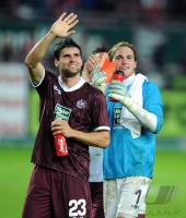 Fussball 1. Bundesliga : Florian Dick, Tobias Sippel (v. li., 1. FC Kaiserslautern)