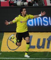 Fussball 1. Bundesliga 10/11: JUBEL Lucas Barrios (Borussia Dortmund)