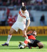 FUSSBALL  1. BUNDESLIGA  09/10    VfB Stuttgart - Bayer Leverkusen